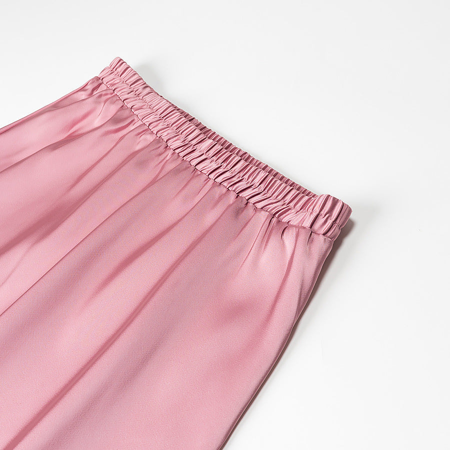 Dam Midi Rock A-Linjeformad Polyester-3