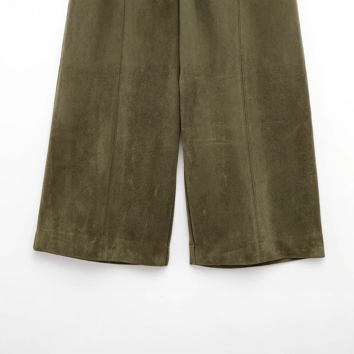 Damernas Bred Culotte Byxor Sammet Elegant Komfortabel 4