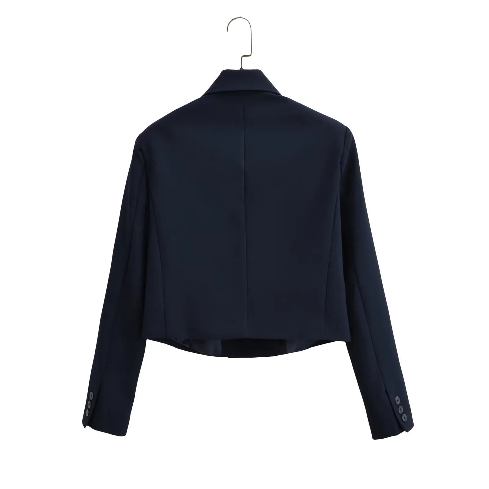 Dam Blazer Beskuren Chic Andningsbart Material 2