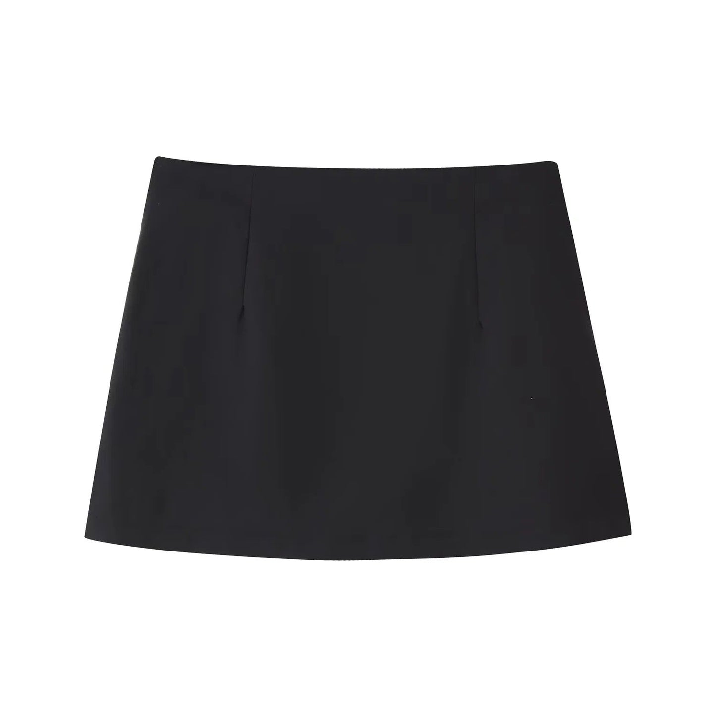 Kvinnors Minikjol Elegant Snitt med Fickor Lätt Tyg 1