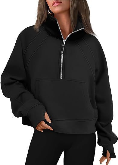 Fleecetröja Dam Kort Ståkrage Slim Fit Polyester-6