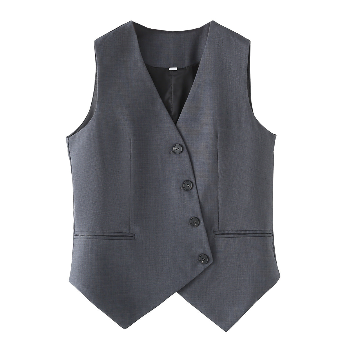 Damkostym Ärmlös Polyester Modern Med Raka Byxor-2