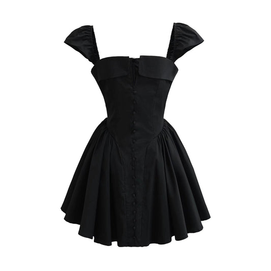 Dam Klänning Spaghetti Strap Smal Passform Polyester-1