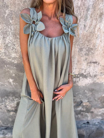 Variant image for Dam Spetsmodeklänning Elegant Spaghetti Band Polyester-32