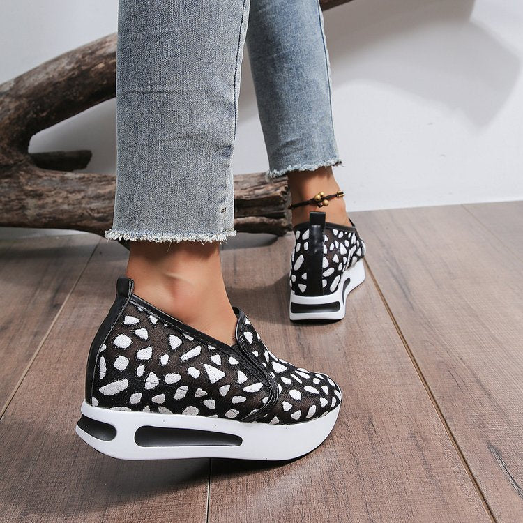 Kvinnors Slip-On Sneakers Hålmönster Lättviktig Textil 9