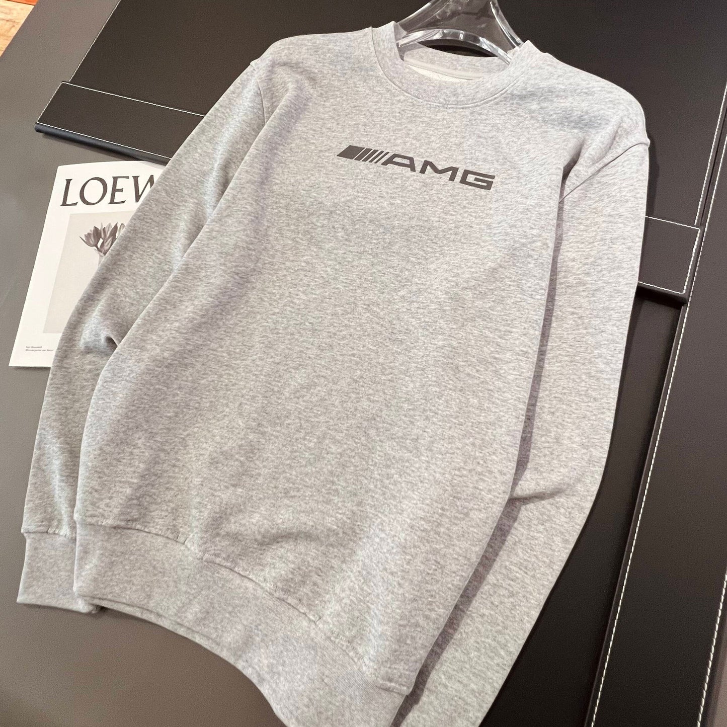 Herr Tröja Rund Halsringning Löst Monterad 100% Bomull-2