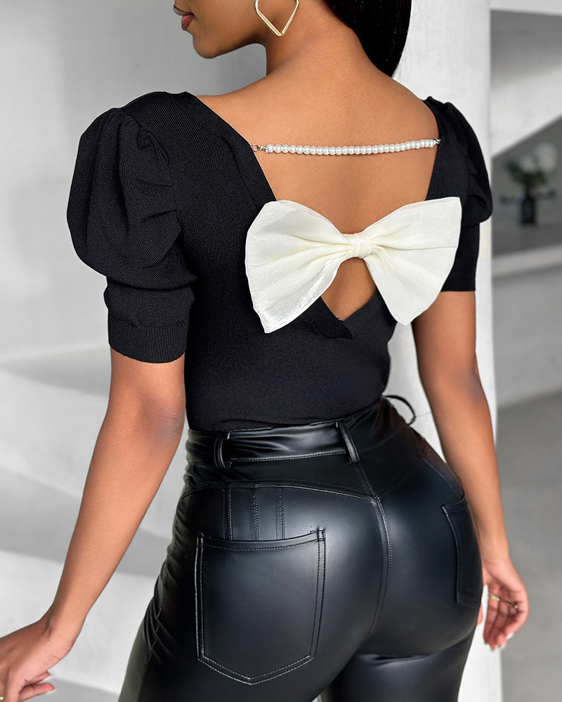 Damblus Halvlånga Ärmar Polyester Rak Passform-6