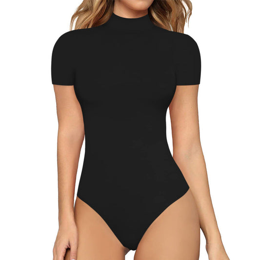 Dam Bodysuit Hög Midja TrekvartsÀrmar Elastisk Blandning-1