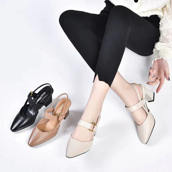 Kvinnor Formella Sandaler Elegant Läder och Syntetiskt Material 3