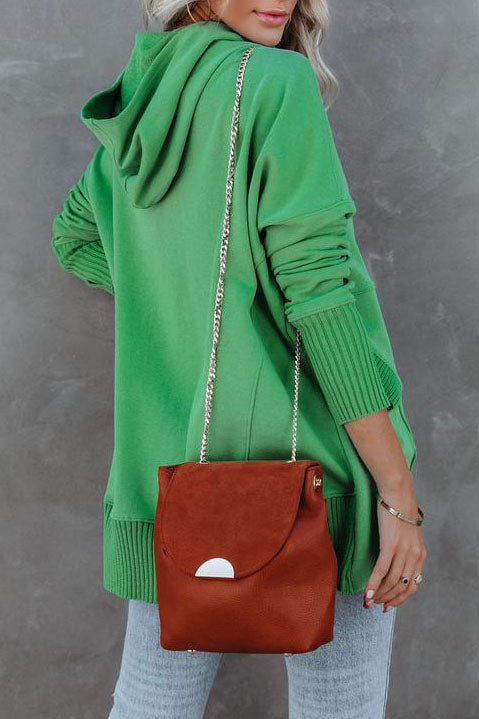 Lång Hoodie Dam med Huvud och Fickor i Mjuk Polyester-6