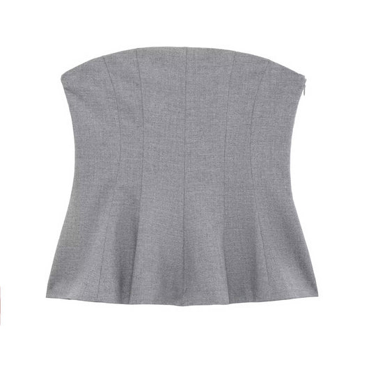 Dam Bandeau Topp Mjuk Bomull Regelbunden Passform 1