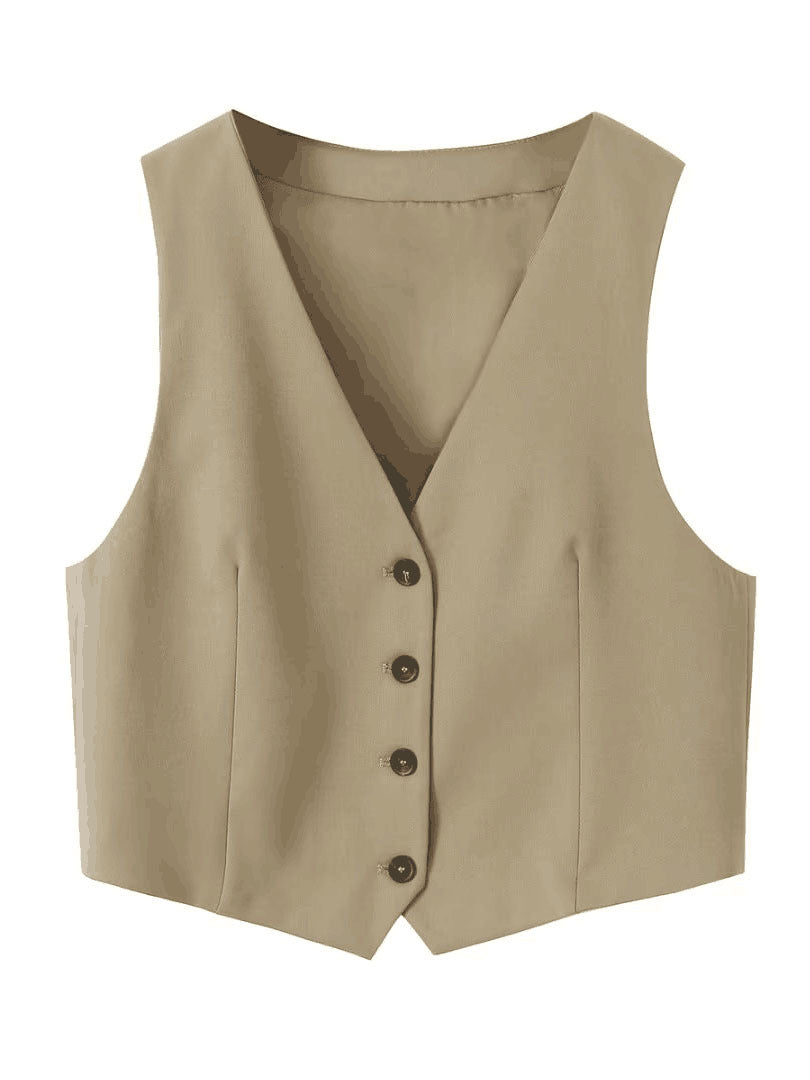 Variant image for Herr Slim-Fit Byxor med Knappar och Patchwork i 100% Bomull-1