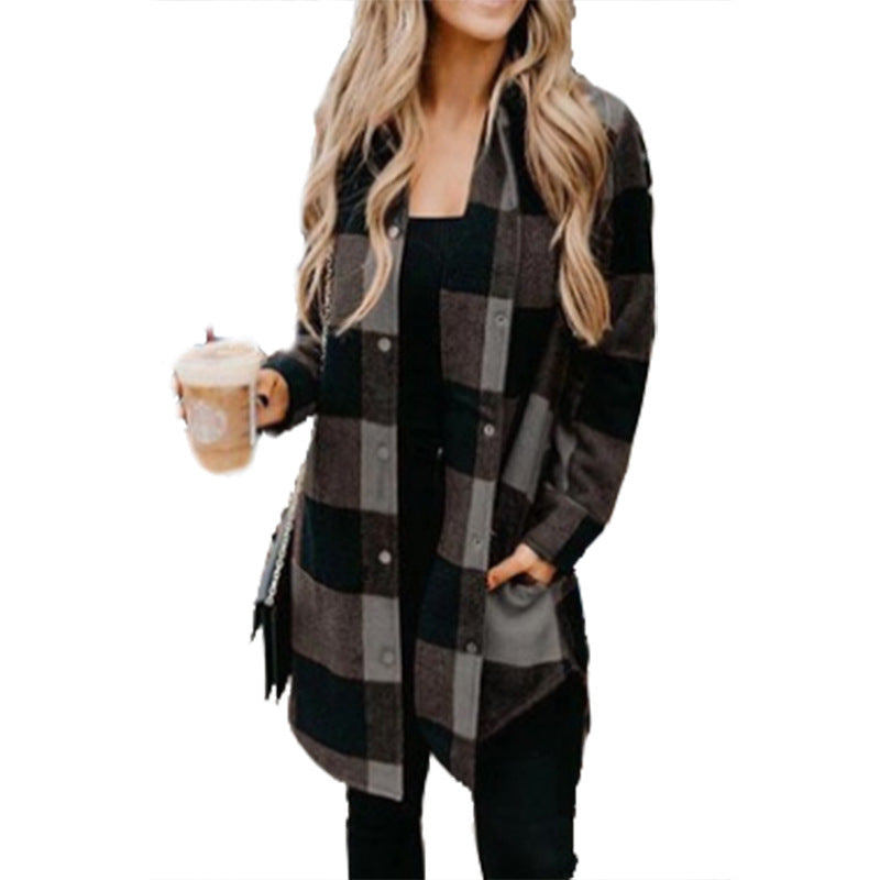 Variant image for Kvinnors Lång Kappa Urban Stil Polyester-31