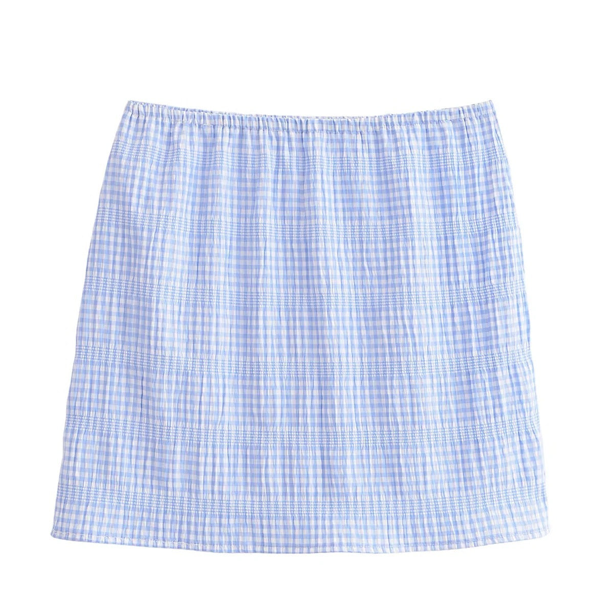 Kvinnors Tvådelad Uppsättning Ärmlös Topp Samlad Kjol Andningsbart Material-4