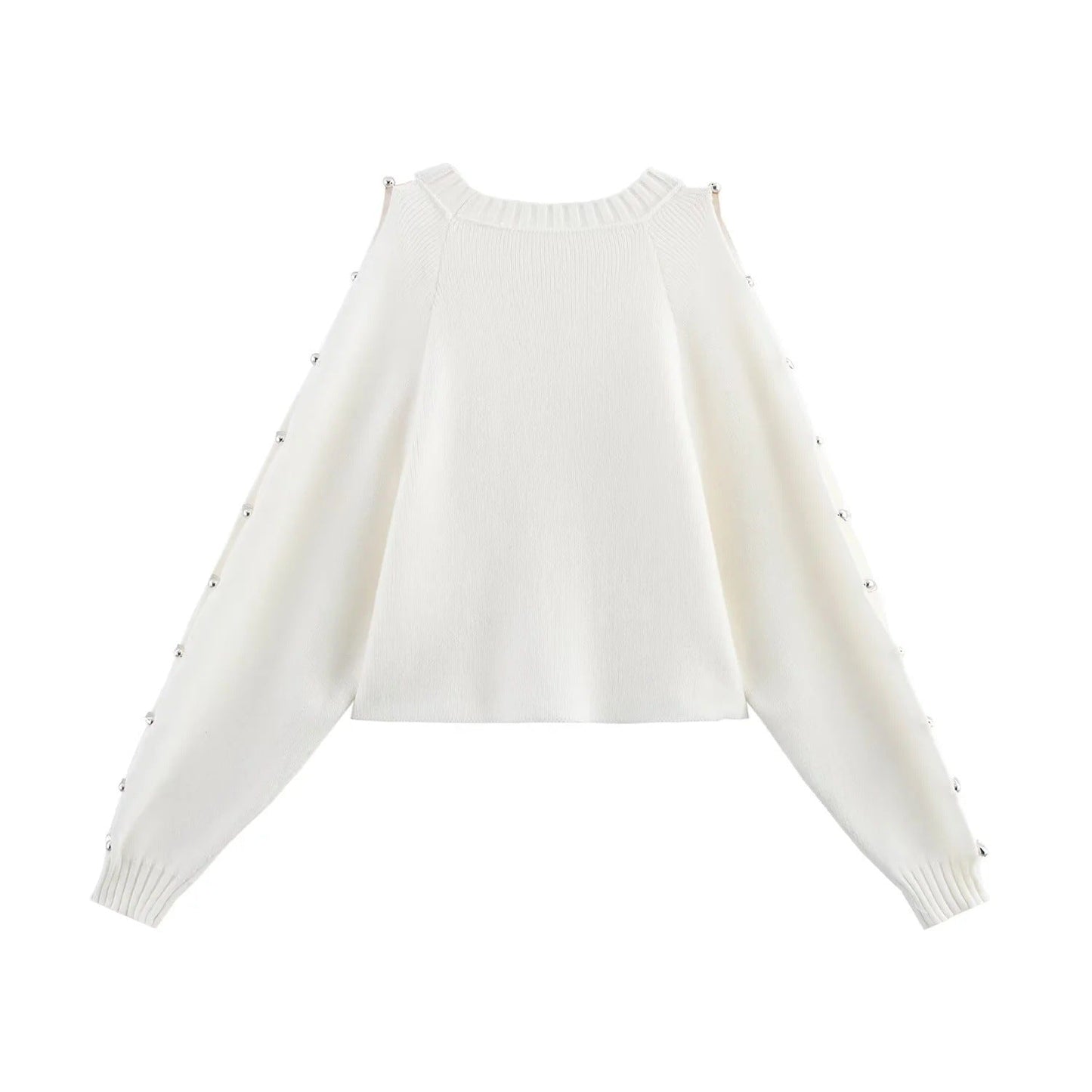 Kvinnors Stickad Tröja i Mjuk Bomull med Knappdetaljer – Löst Snitt, Perfekt för Vardag och Fest 1