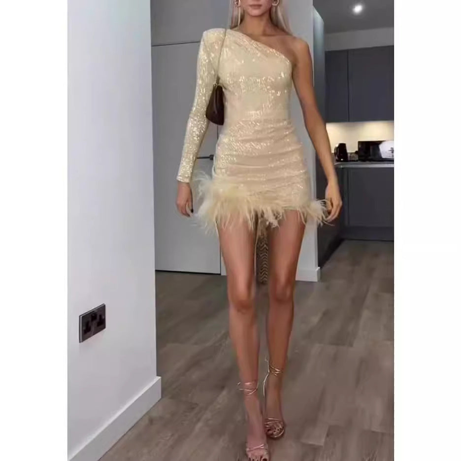 Dam Klänning Midi Bohemsk Off-Shoulder Polyester Bodycon-3