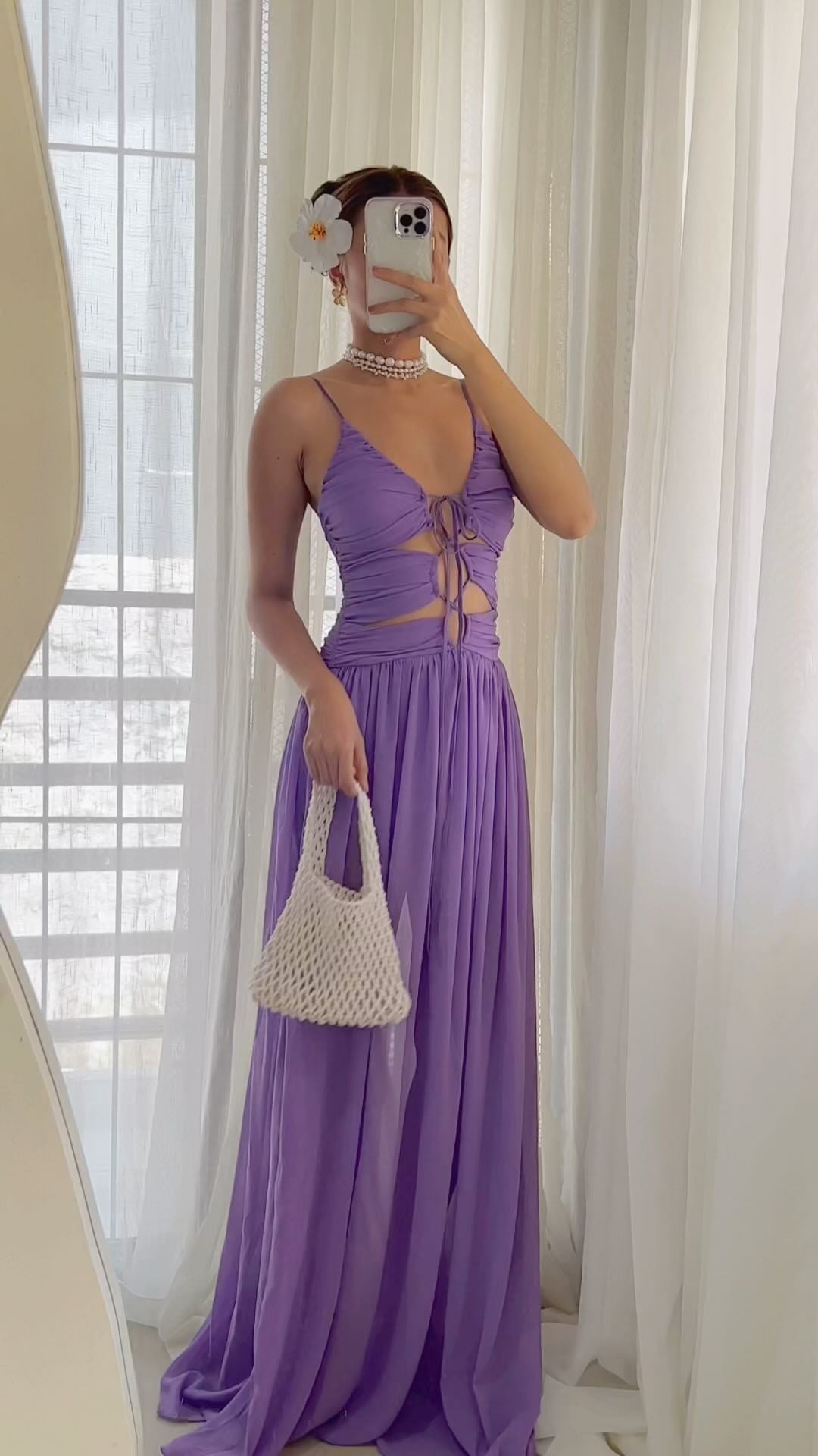 Fina Dam Klänningar A-Line Lång Spandex V-Ringning-5