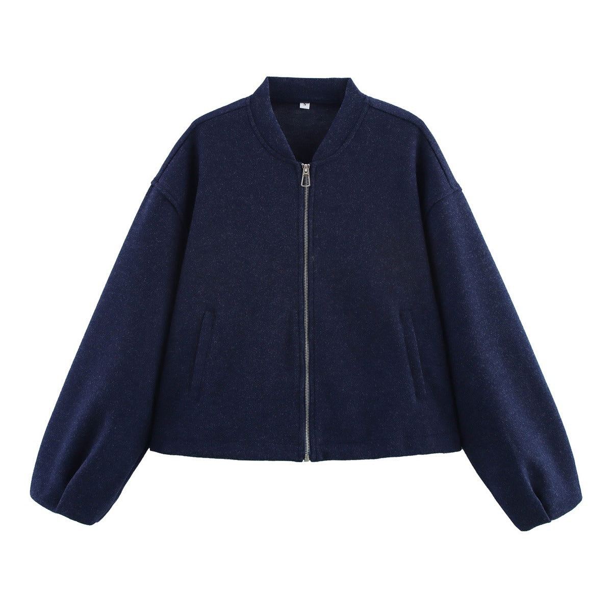 Variant image for Dam Fleecejacka Modern Stativ-upp Krage Mjuk Fleece med Sidfickor-5