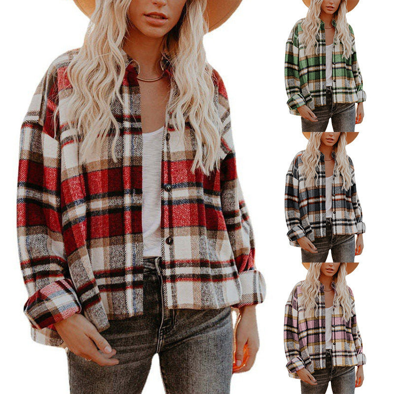Herrskjorta Urban Stil Löst Snitt Polyester-2