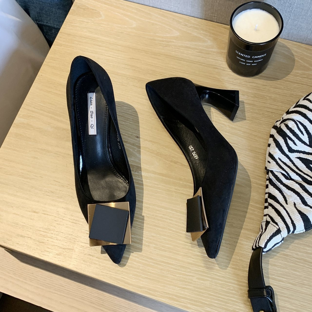 Kvinnor Högklackade Skor Eleganta Syntetiska 8 cm Klack 9