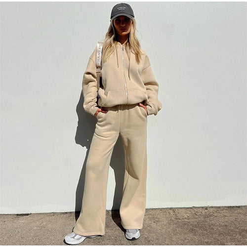 Dam Jogging Set Med Bat Ärmar Polyester Avslappnad-1