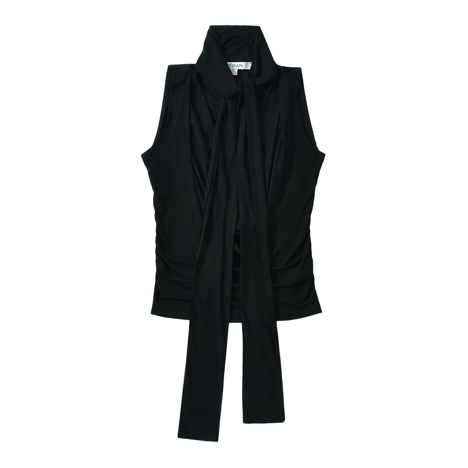 Kvinnors Ärmlös Topp Wrap-Design Flexibelt Tyg 4