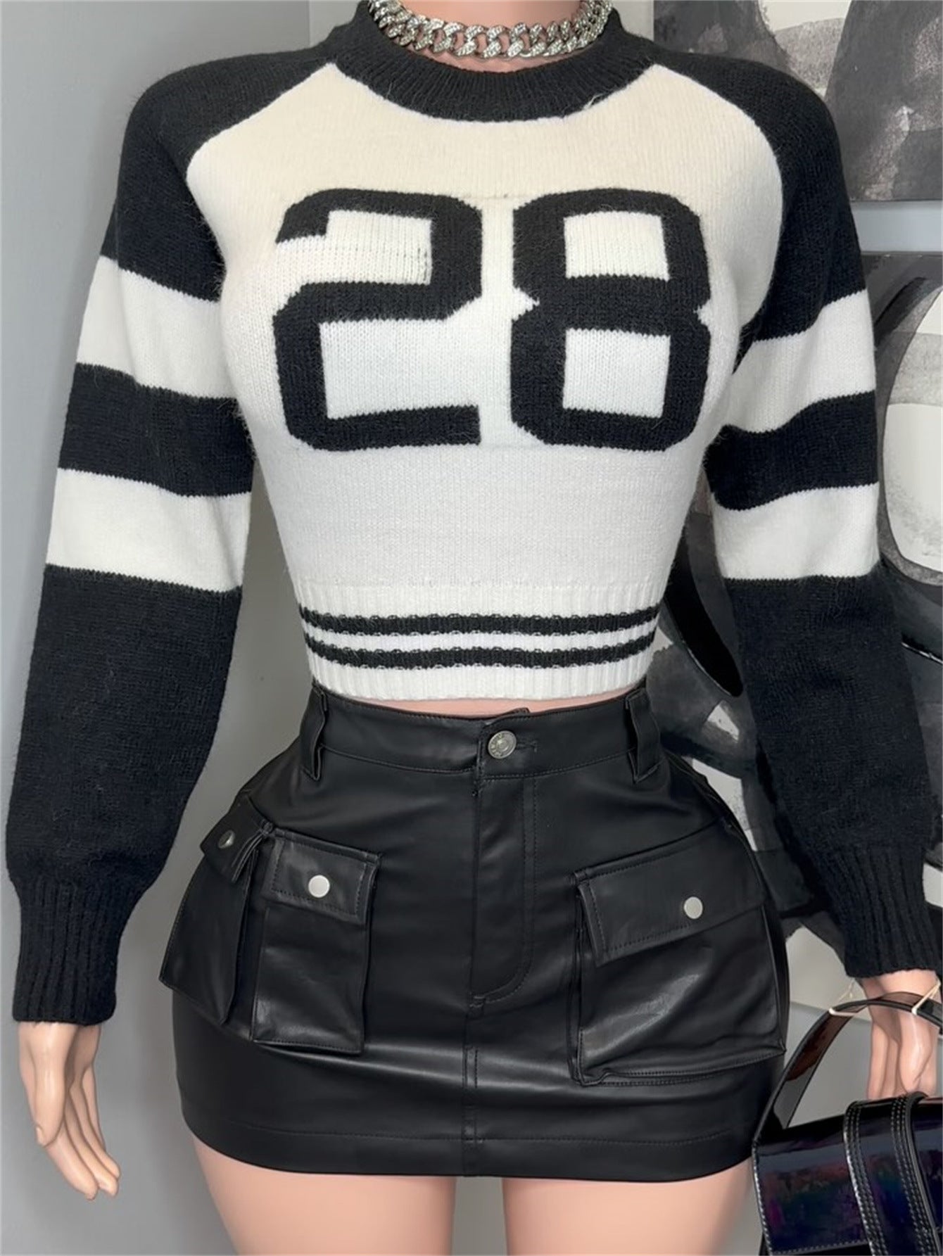 Variant image for Dam Långärmad T-shirt Rundhalsad Polyester för Vardagsbruk-1