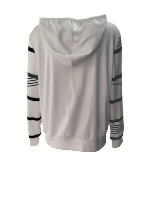 Hoodie Män Lång Ärmar Polyester Modern Passform-6
