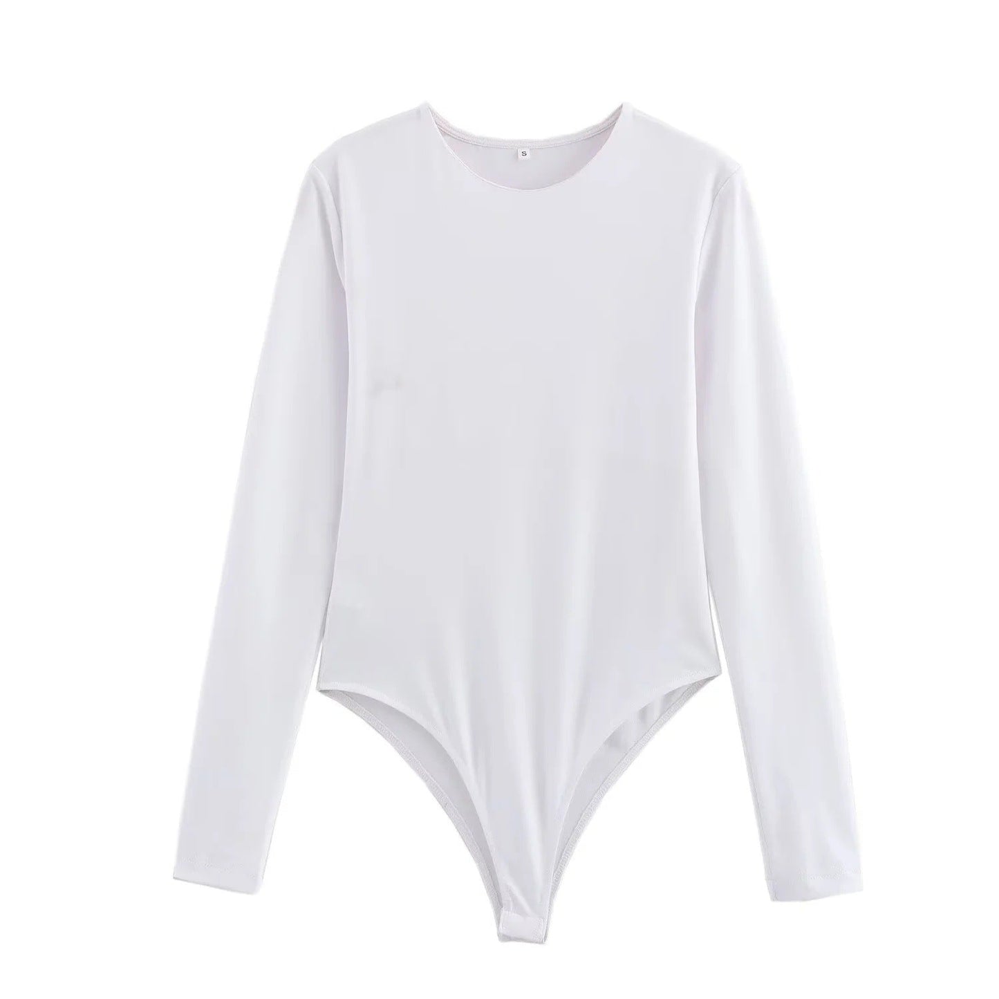 Kvinnors Bodysuit Långärmad Elegant Mjuk Tyg 7