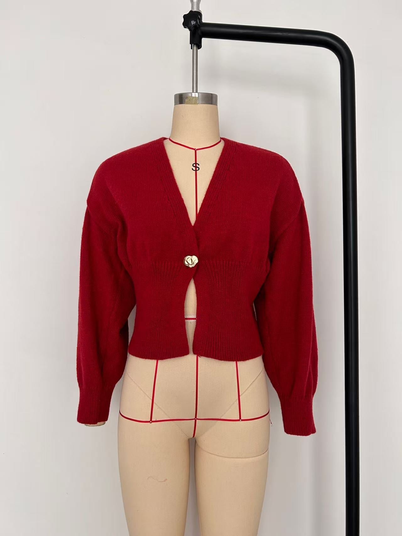 Kvinnors Cardigan Elegant Knappdetalj Mjuk Bomullsblandning 10