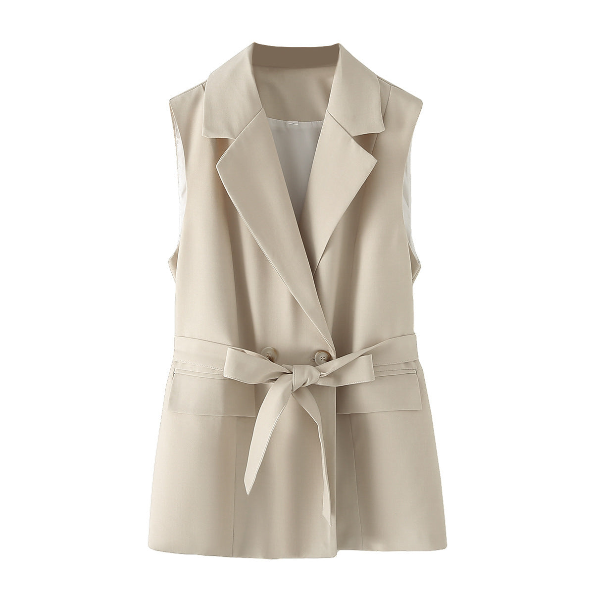 Kvinnors Byxdress Monokrom Långärmad Topp Högkvalitativt Tyg-4