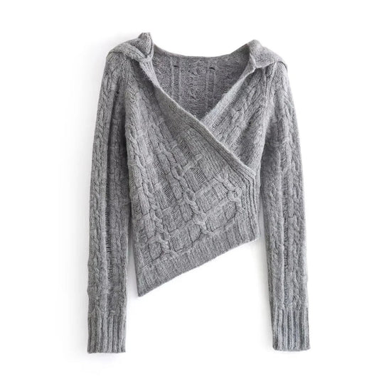 Kvinnors Cardigan Modern Design FlÀtmönster Mjukt Stickmaterial-1