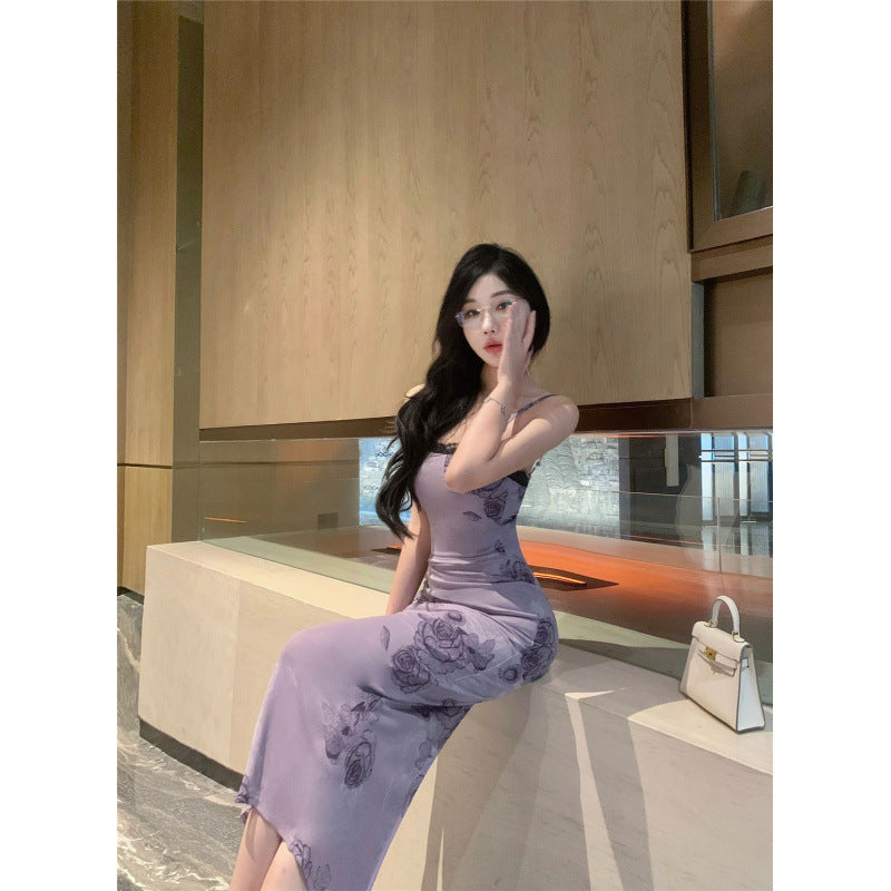 Variant image for Dam Klänning Maxi Slim Fit Polyester Elegant Stil-1