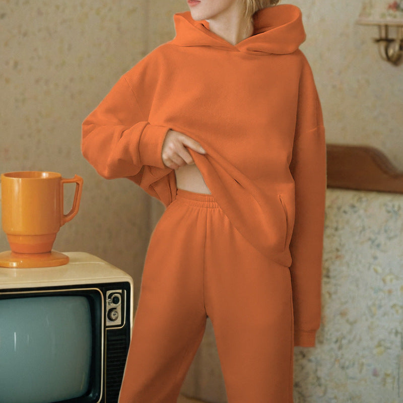 Variant image for Kvinnors Sportuppsättning Enfärgad Tröja Polyester Långa Byxor-55