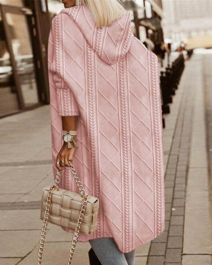 Dam Kofta Lång i Högkvalitativt Material för Elegant Lager-på-Lager Stil-3