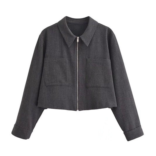 Dam LÄngÀrmad Jacka Randig Polyester med Fritidsbyxor-1