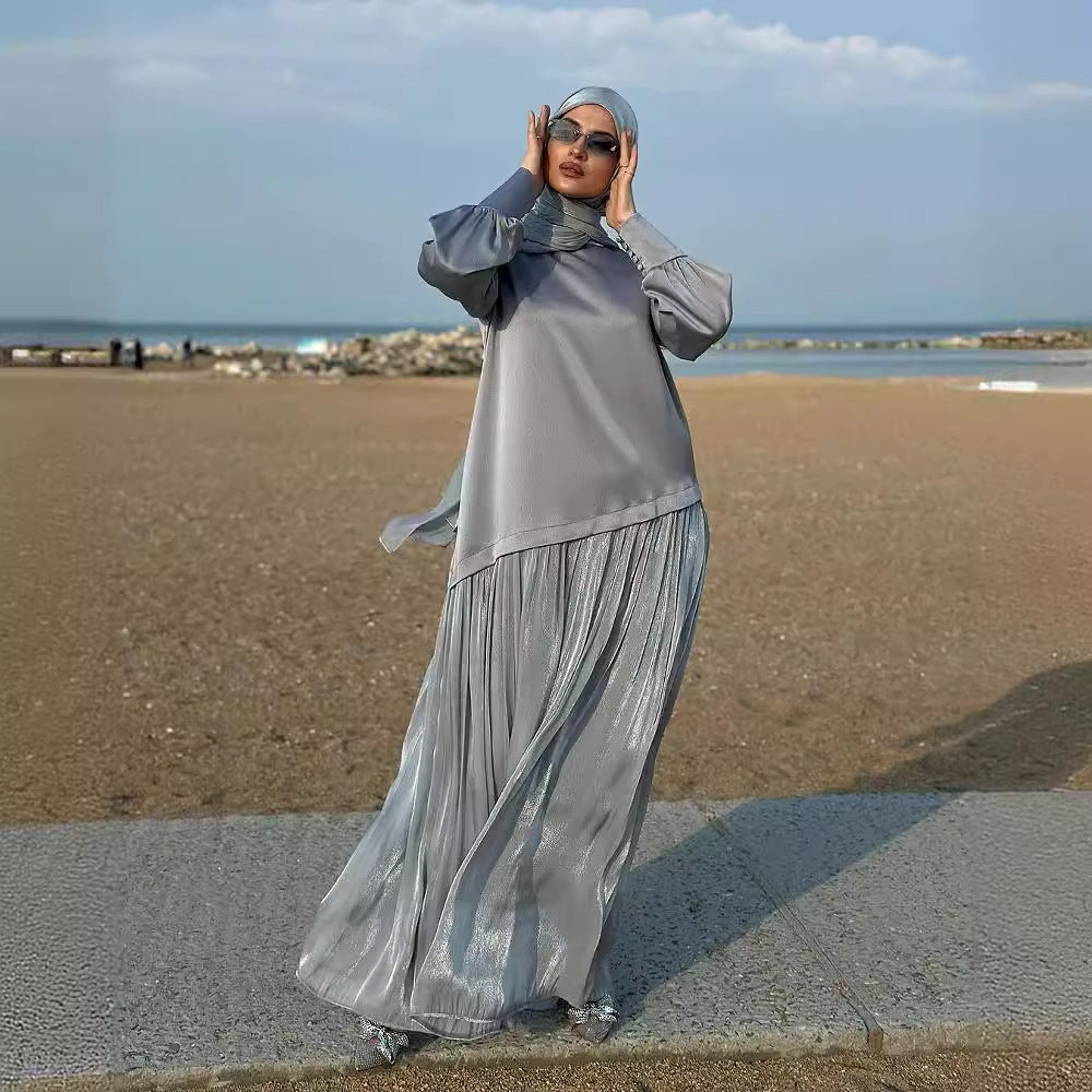 Fina Dam Klänningar Långärmad A-Line Polyester-2