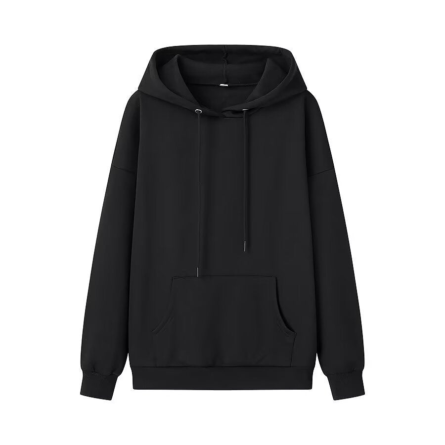 Kvinnors Hoodie Avslappnad Snitt Bomullsmix 7