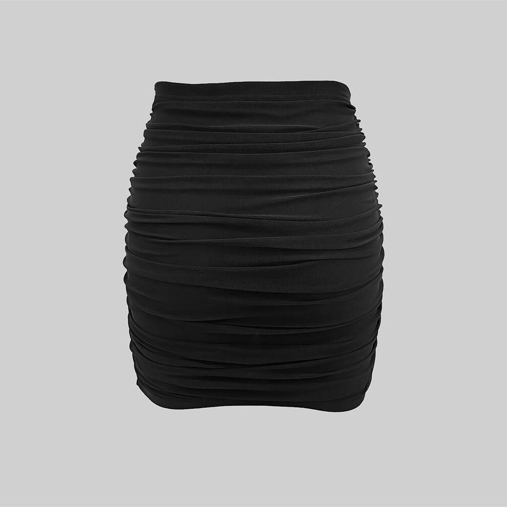 Damenrock mit Figurformendem Schnitt und Vikungsdetails aus Stretchstoff – Ideal für Alltag und Festlichkeiten 5
