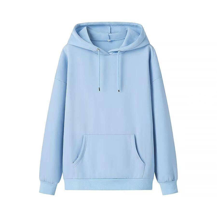 Kvinnors Hoodie Avslappnad Snitt Bomullsmix 6