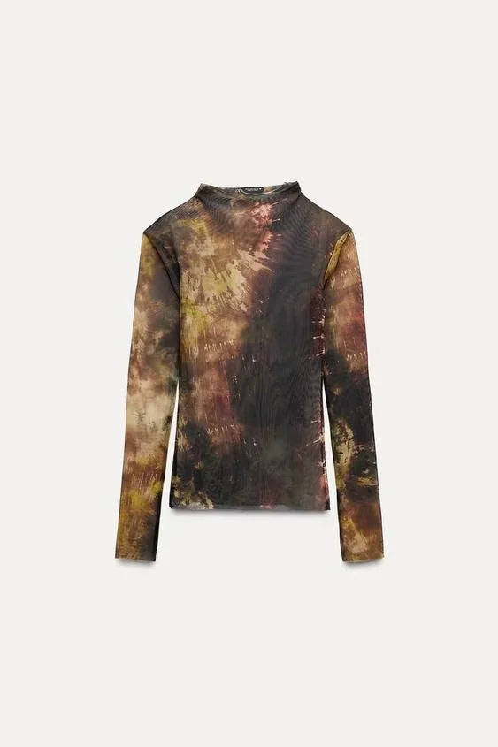 Dam Top Batikmönster Hållbart Material 1