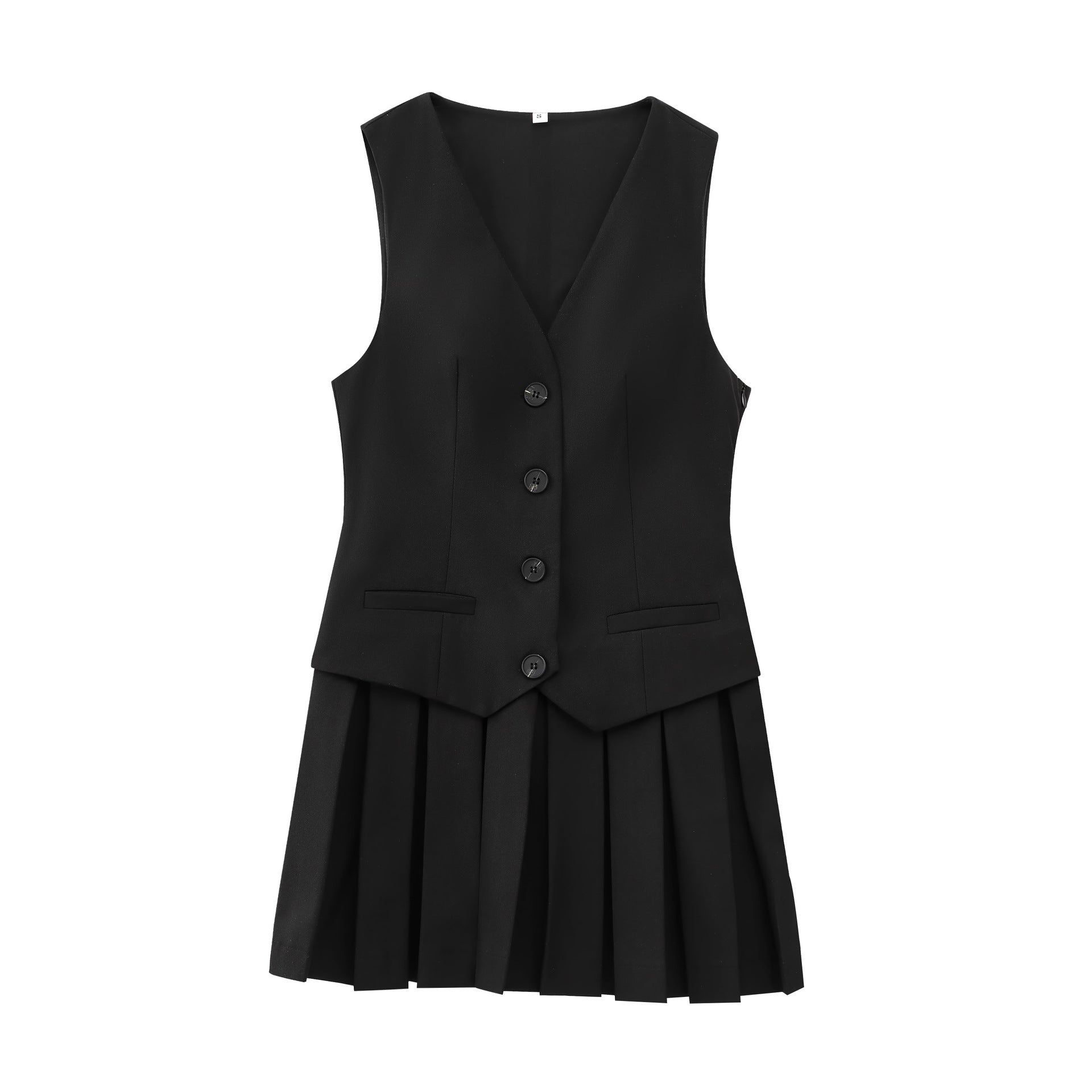 Variant image for Kort Klänning Dam Enkel Polyester för Sommar-1