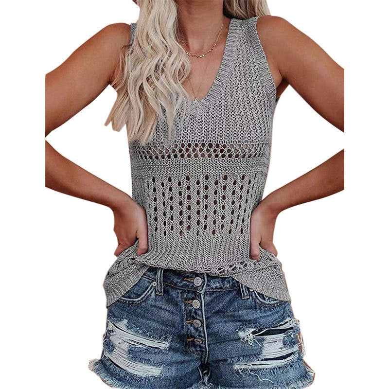 Dam Tank Top Leopardmönster Lätt Is Silke 9