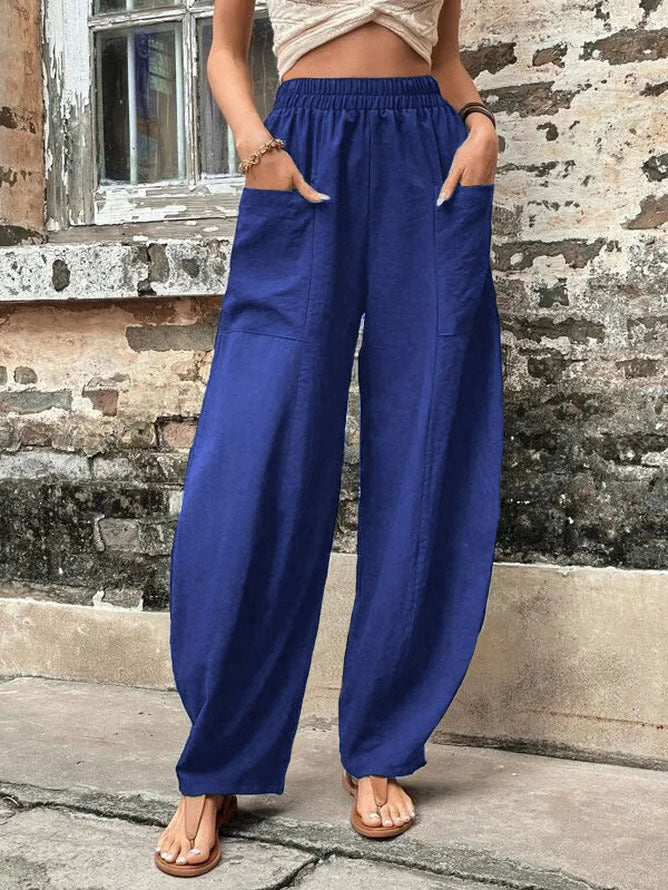 Fritidsbyxor Herr med Fickor i Spandex – Casual Långa Byxor för Avslappnade Dagar 5