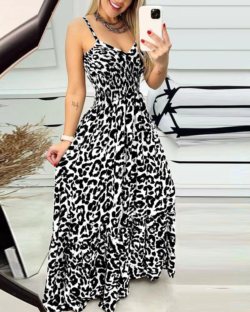 Variant image for Långklänning Dam V-ringad Ärmlös Polyester Elegant Fest Bröllop-41
