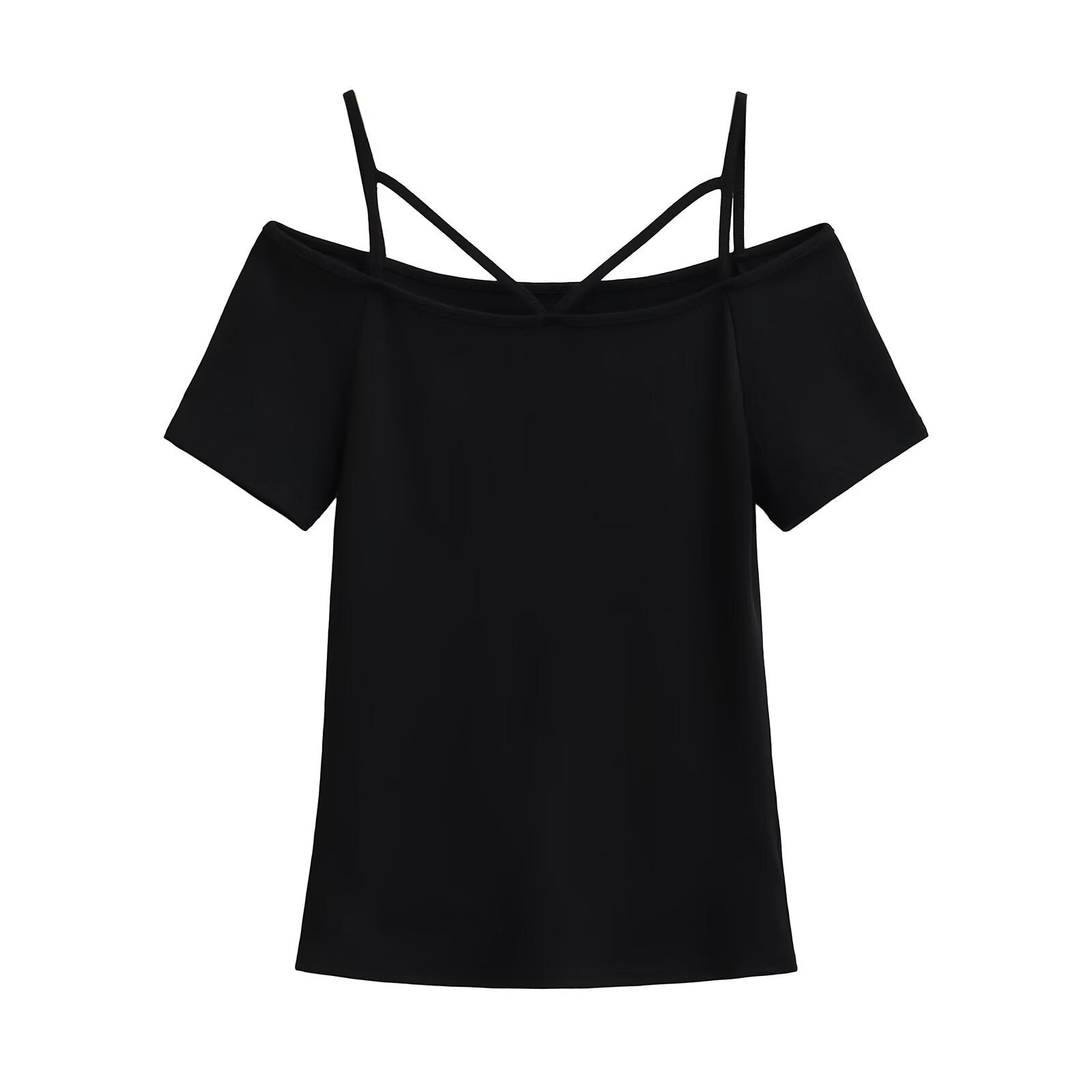 Kvinnors Off-Shoulder Topp i Mjuk och Lätt Tyg – Trendig Design för Sommarfester och Avslappnade Dagar 11