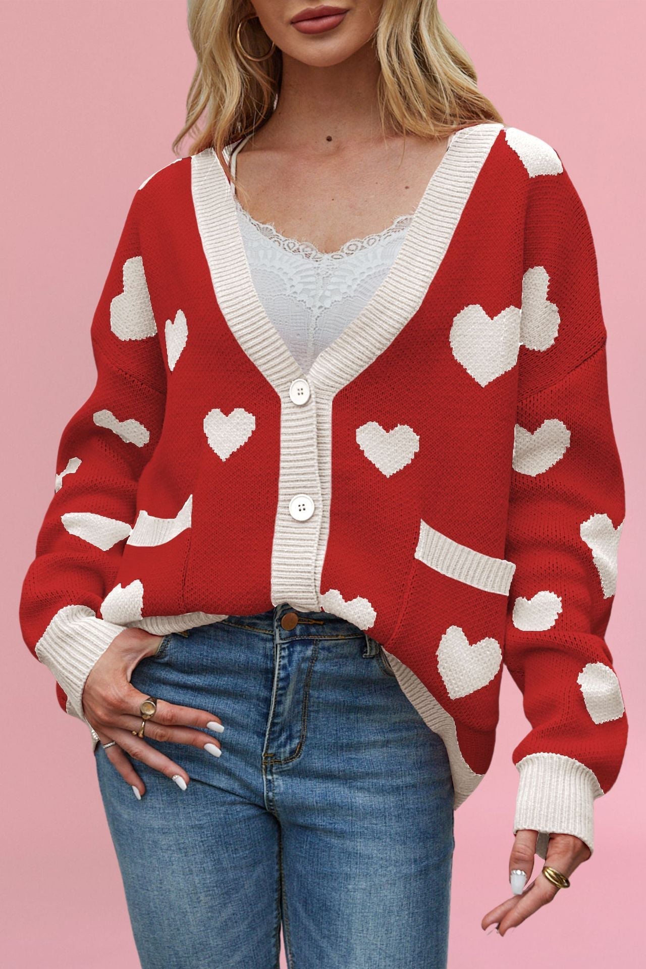 Variant image for Damväska Hjärtformad Street Fashion i Högkvalitativt Tyg-13