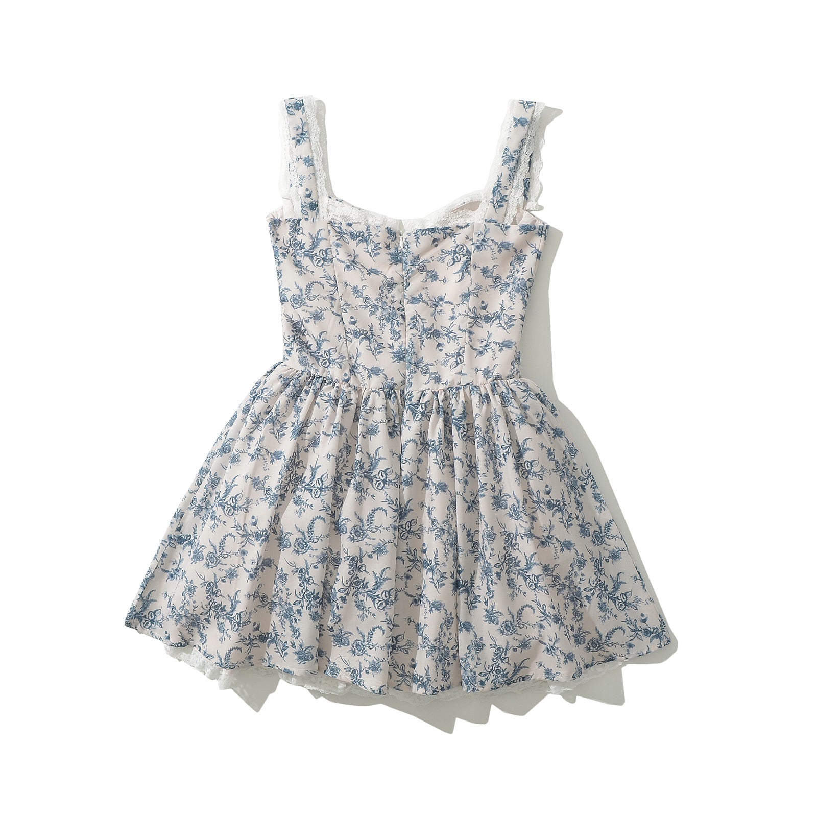 Kvinnors Miniklänning Blommig Design Justerbara Spaghettiband Andningsbart Tyg 2