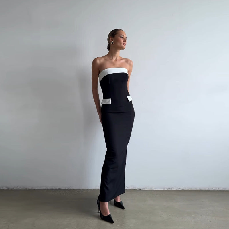 Variant image for Kvinnors Aftonklänning Axel-Fri Design Högkvalitativt Tyg-2