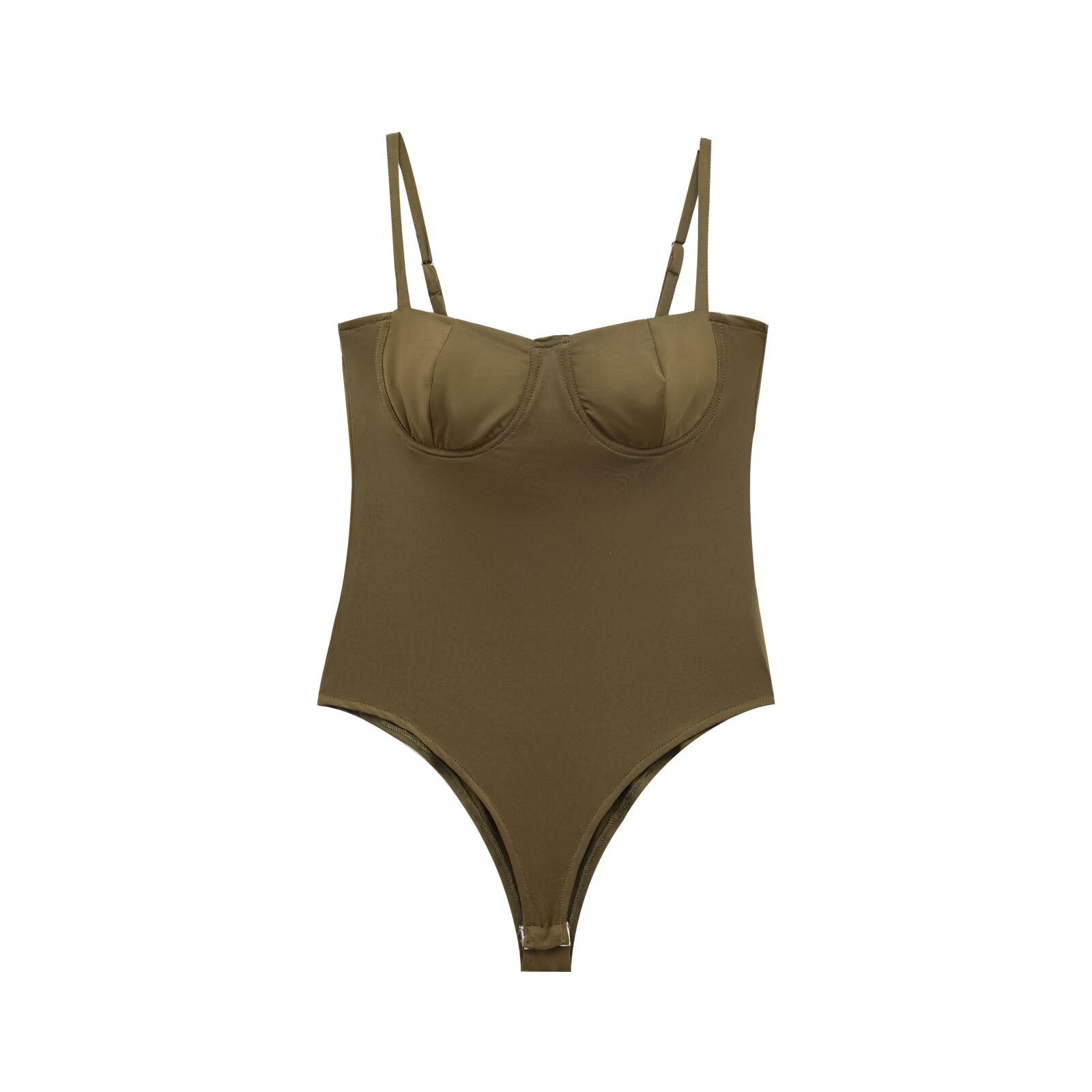 Damer Kortbyxor Medelhög Midja Siden Satin-3